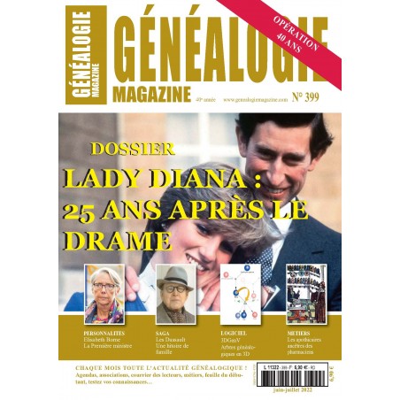 Abonnement généalogie Magazine 1 an - France métropolitaine